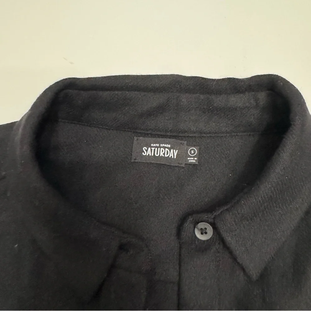 Kate spade Saturday black wool button down size S